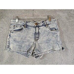 Acid Wash cut off denim shorts womens size 30 See Thru Soul